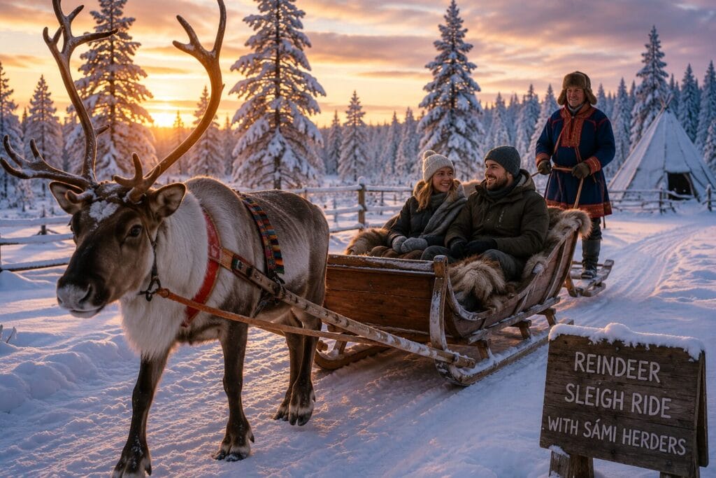 Take a Reindeer Sleigh Ride with Sámi Herders